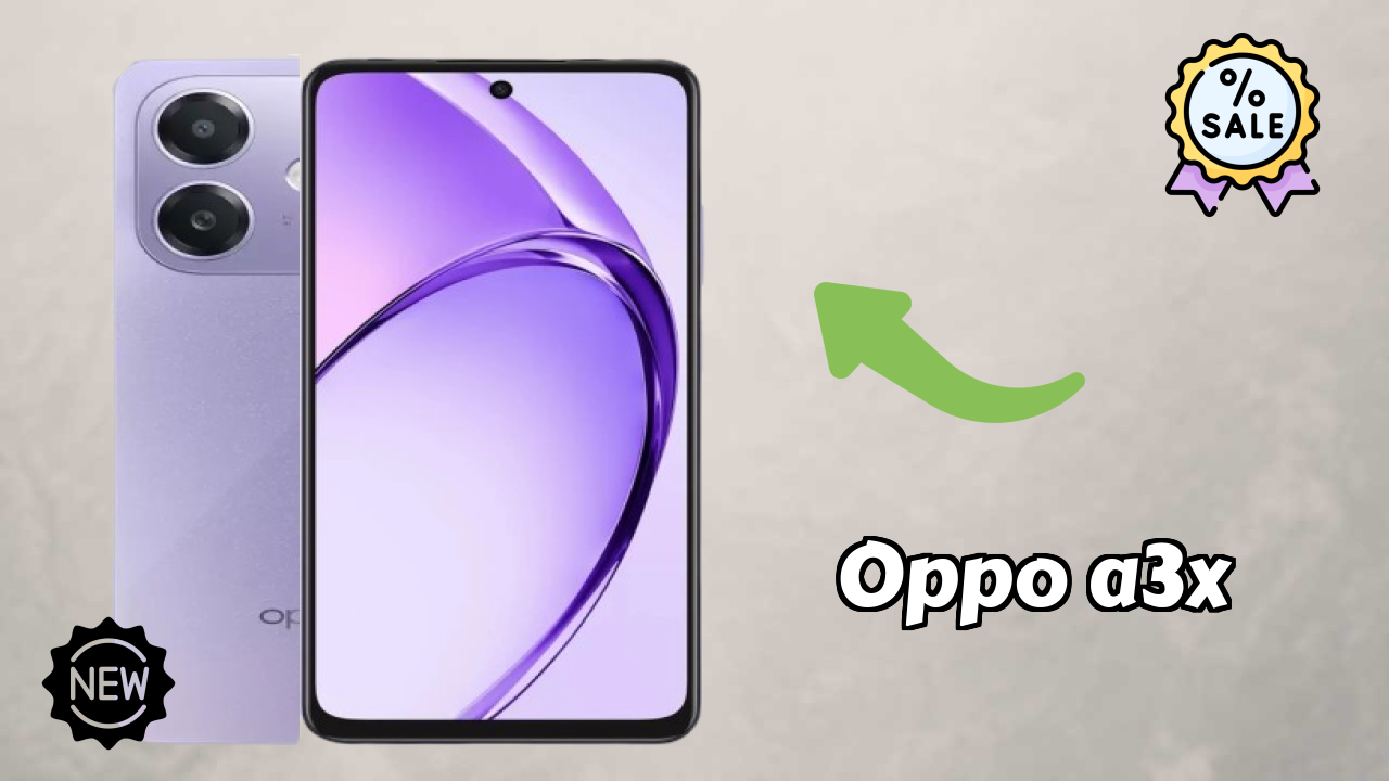 OPPO A3X Display Technology: 6.67 Inches (16.94 Cm) Screen