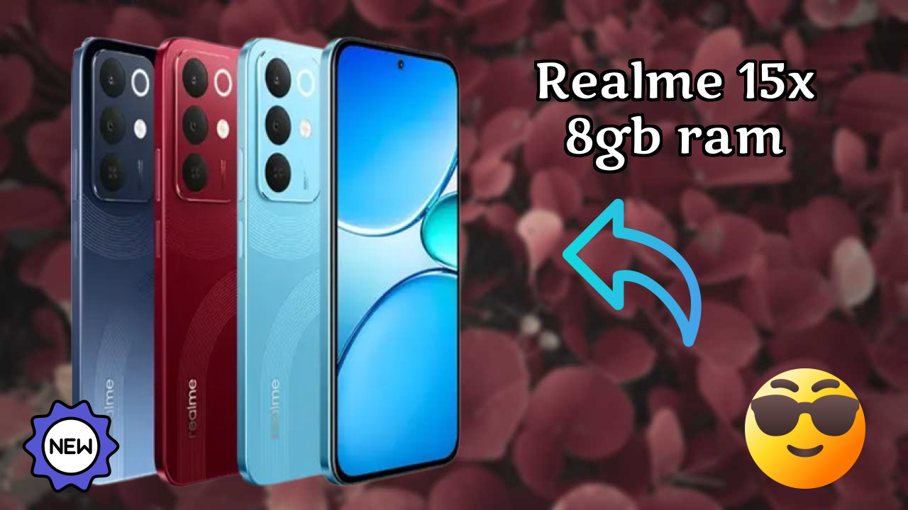 Realme 15x 8GB RAM Display Size: 6.8 Inches (17.27 Cm) Screen Quality