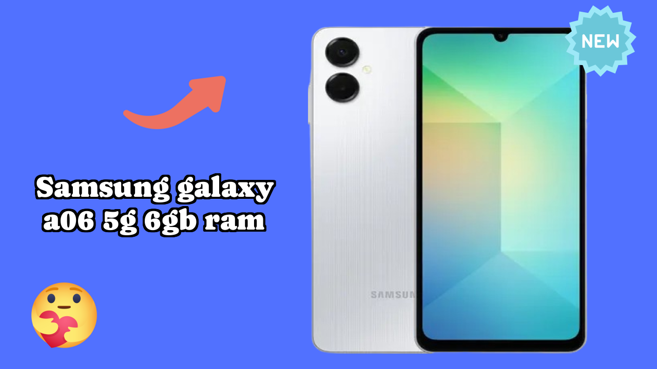Samsung Galaxy A06 5G 6GB RAM Performance: 6 GB RAM Multitasking