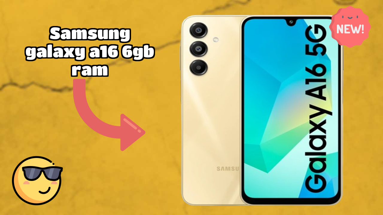 Samsung Galaxy A16 6GB RAM Display Technology: Super AMOLED Quality